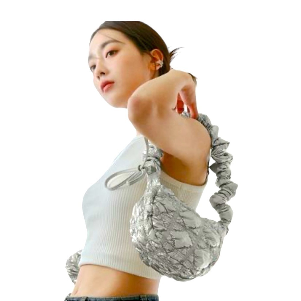 Authentic CARLYN Mini Poing Casual Style Unisex SILVER Nylon Streetwear … - Picture 8 of 16